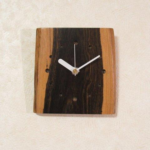 銘木《シャム柿》木製時計6（掛け時計）