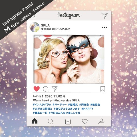 SNSパネル Instagram インスタグラム風 フォトパネル Mサイズ