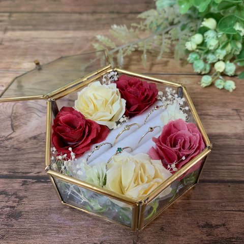 リングピロー   5rings ＊* rose  collection*＊ 結婚式  ウェディング