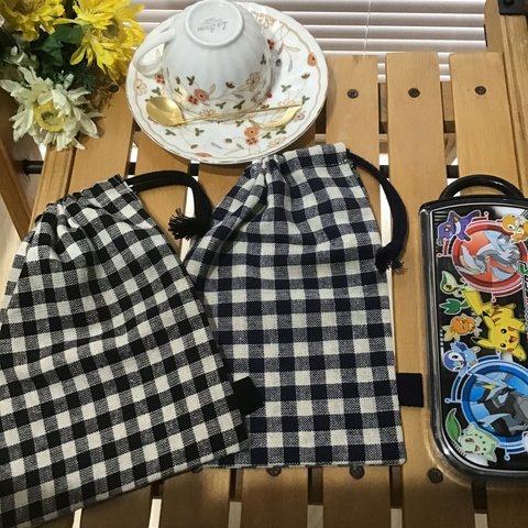 ⭐️本日のお買い得⭐️【再8】22×16❤️ ナチュラルひも1本タイプ男の子シンプル歯ブラシ、コップ、スマホ入れ巾着⭐️