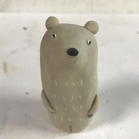 気さく白くま　Ｏ-396　陶製　/Polar bear/北極熊