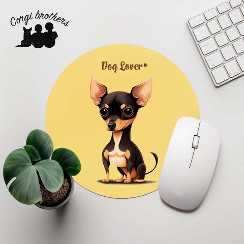 【 ミニチュアピンシャー 2023新デザイン！】  パステルカラー マウスパッド　犬　うちの子　犬グッズ　プレゼント