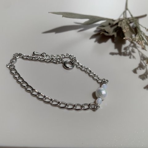 Perl &cheko bracelet silver