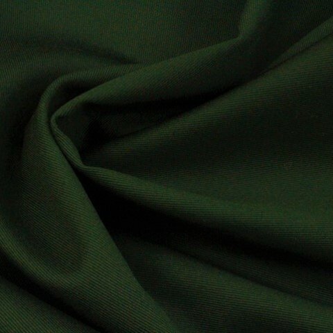 ツイル布　無地　＃２５９　濃い緑色　１０７㎝幅×５０㎝