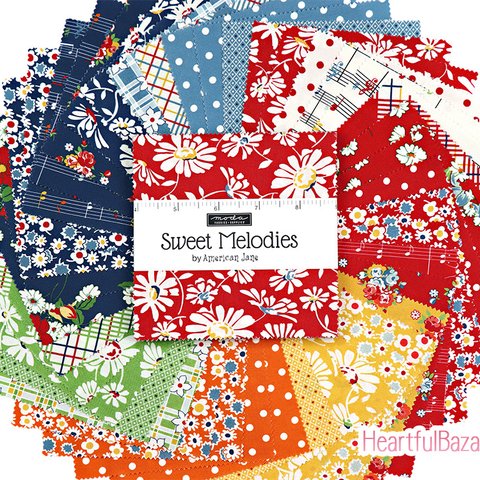 USAコットン moda charmpack 42枚セット Sweet Melodies 生地 布 