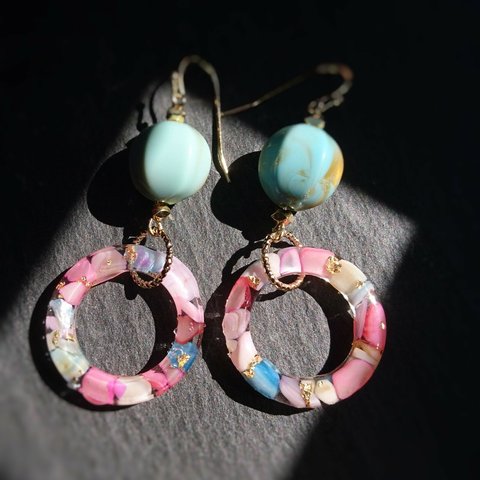 MichA   リングシェル ピアス/イヤリング