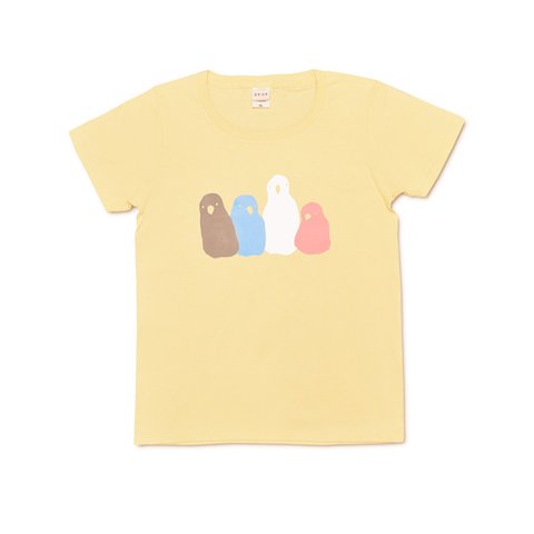 Tシャツ　とりぎゅうぎゅう（L）