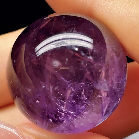 【超美品】 アメジスト　丸玉　スフィア　紫水晶　天然石　25