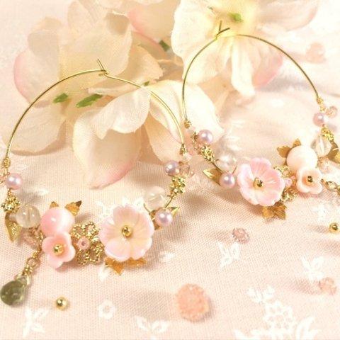 『薄花桜』ピアス