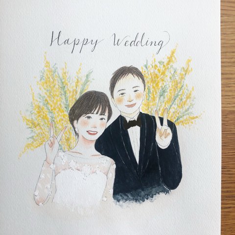 My family 似顔絵 家族似顔絵