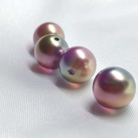 【2ヶ】12mm ルシエルビーズ ピンク