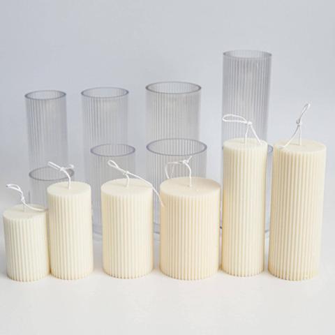 DIYアロマキャンドルの型、円柱キャンドルのプラスチック型、キャンドル作りキット、手作りキャンドルパーツ【M-49】