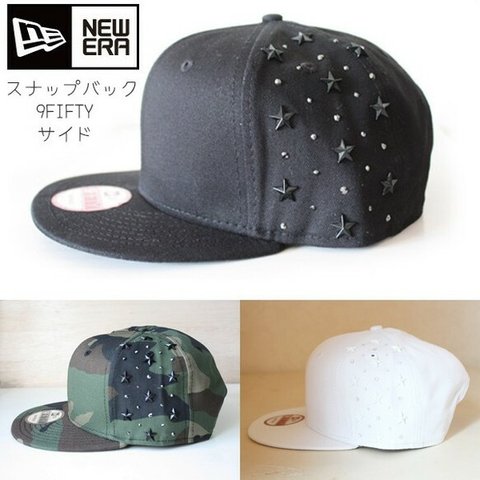 【送料無料】カスタムニューエラスナップバックキャップ9FIFTY（サイド）帽子