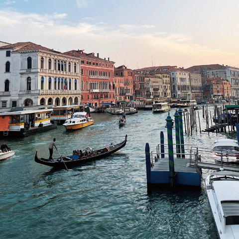 ポストカード　きくちゃんの旅　イタリア　ヴェネツィア