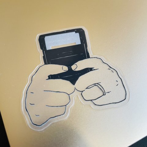 Sticker “Console”　-clear-