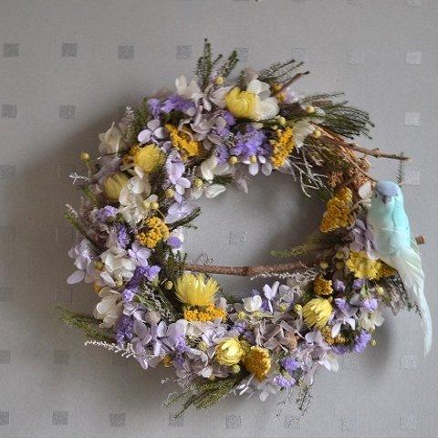 【母の日2024】インコの春便りwreath