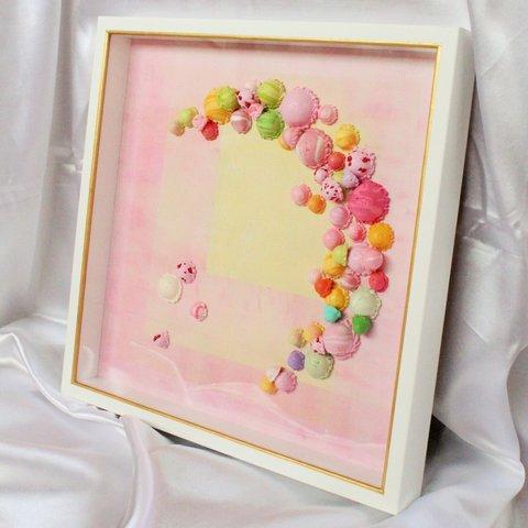 【インテリアアート】ストロベリーバニラムーン【6/22～花のれんタリーズコーヒー個展作品】