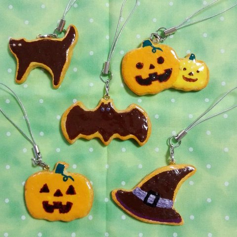 SALE🌟ハロウィン、アイシングクッキー風ストラップ🎃