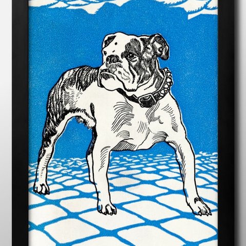 5716■A3アートポスター『モーリッツ・ジャング　犬』絵画　イラスト　デザイン　北欧　マット紙