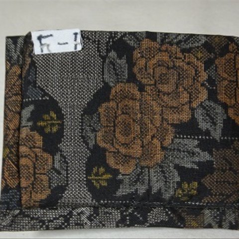 大島紬の二つ折り財布Ｆ1　カード20枚入る　着物リメイク