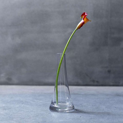 CLAY Fuji ガラスベース/L　　ガラスベース　一輪挿し　花瓶　花　ドライフラワー　花器