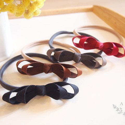 fakesuede headband (フェイクスエードカチューム)