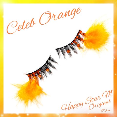 ❤感謝品★Celeb Orange★partyまつげ セレブ オレンジ ★配送無料●即購入不可