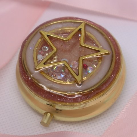 キラキラ星のシャカシャカピルケース ピンク