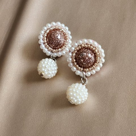 刺繍シリーズ☆ピアス/イヤリング　