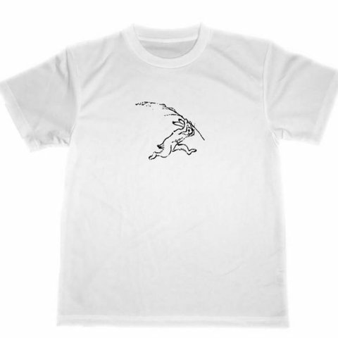 鳥獣戯画 ウサギ ドライTシャツ