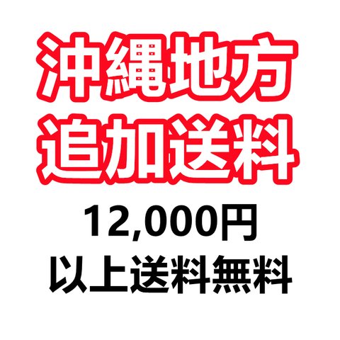 沖縄地方 追加送料  12,000円 以上送料無料