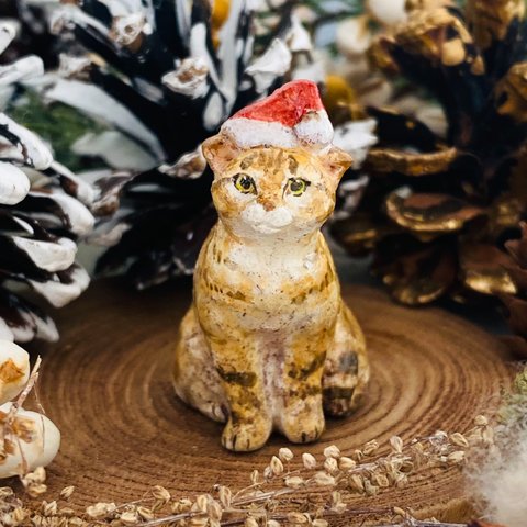 トラ猫サンタ（Christmas cat santa）
