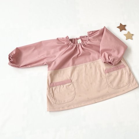 チェリーピンク&くすみピンク・スモック90･100･110･120