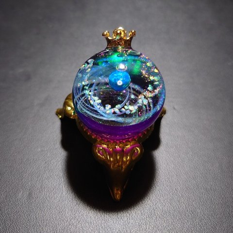 宇宙玉 25mm No.m8 レジン アクセサリー