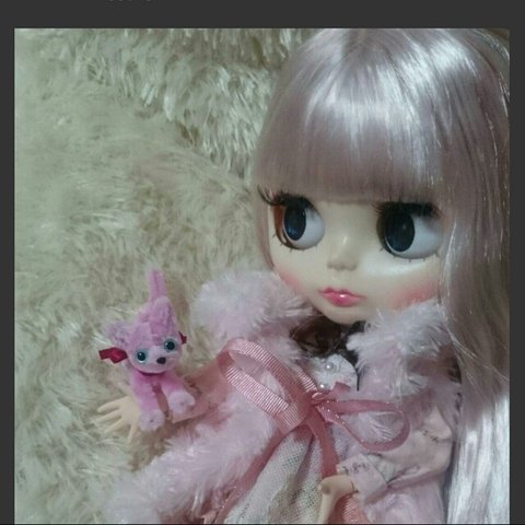 ピンク 猫ハンドメイド ミニチュア モールアート モールベア ブライス リカちゃん