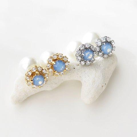 Winter Bijou Flower＊パールキャッチピアス