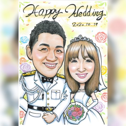 似顔絵オーダー　プレゼント・記念日・卒業・退職・結婚・誕生日などに^_^☆