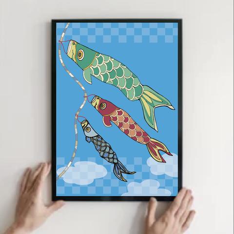 大空を泳ぐ鯉のぼり