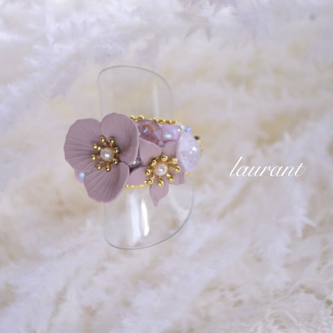 妖精の花の指輪/pink