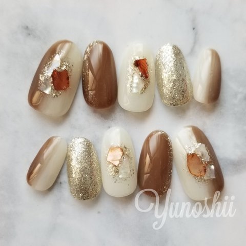 Sheer Color Nail Brown