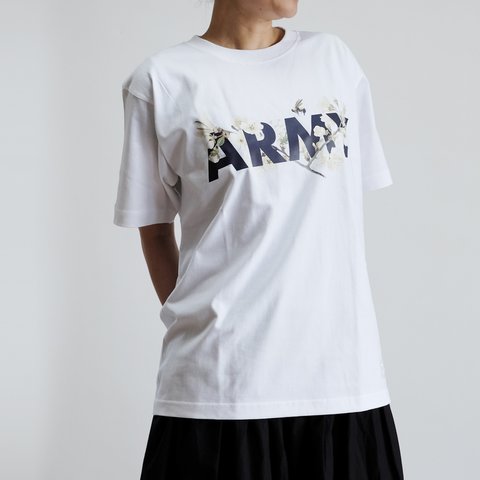 Tシャツ ARMY-PLUM （ホワイト）