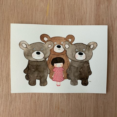  「security bears」原画　送料無料