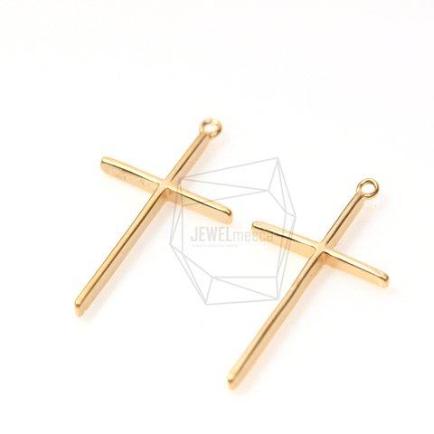 PDT-263-MG【2個入り】クロスペンダント/ Cross Pendant /  18mmx29mm 