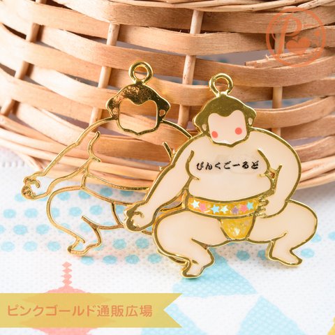 ★(i-00033)レジン枠 お相撲さん 力士 2個 力士 レジン パーツ 空枠 ハンドメイド 材料 