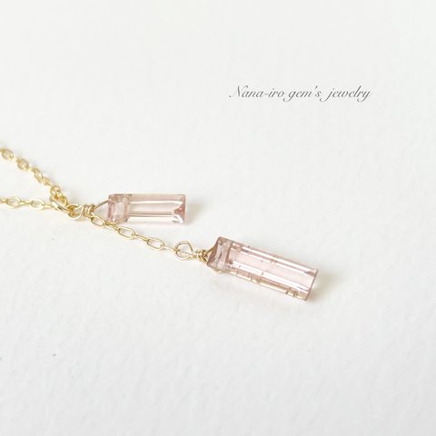 ＊1点もの＊14kgf  pinktourmaline necklace