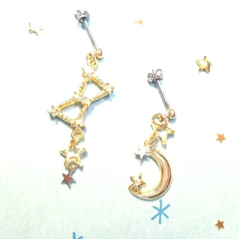 ✴ Orion&Crescent 🌙 ピアス