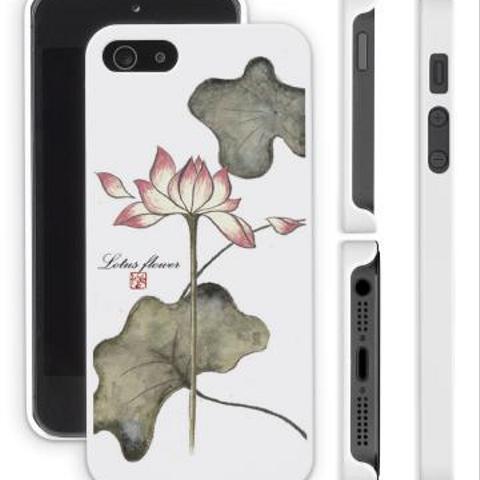 蓮の花(iphone5/5sケース）iphone6/6s対応可能