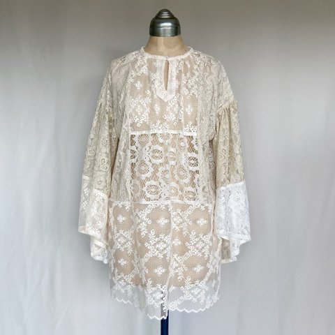 patchwork lace tunic "b"