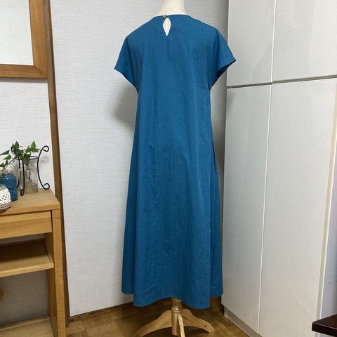 ☆最終SALE シルキーコットン　フレア-ワンピース