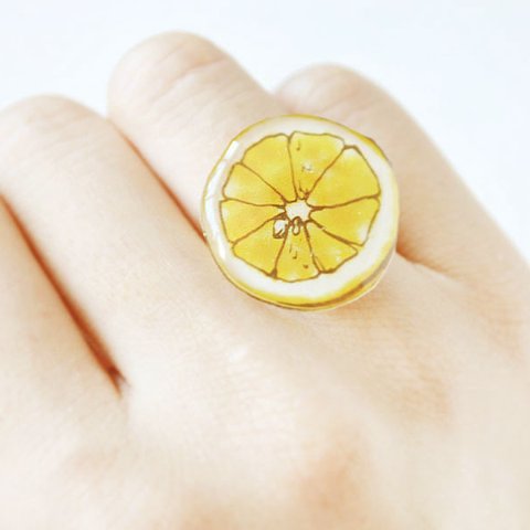 LEMON RING｜レモンリング｜minne本掲載〔夏のフルーツ〕